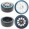 1/10 RC Hard Plastic Drift Tires & Wheel Rims 12mm Hex 10-Spoke & 1/10 RC Drift Tire Hard Plastic Tires & 12mm Hex Hub Wheel Rims view 4