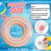2PCS Pool Floats for Adult Striped Swim Ring Pool Floaties Inflatable Swimming Pool Raft Party Water Large Summer Beach Lounger Float Party Supplies (120#Multi Lollipop, 2) view 2
