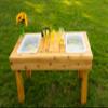 Noble Toys Wooden Two Bin Sensory Table | Toddlers Activity Play for Outside | Sand and Water Table for Age 36 Months+ | Fill with Craft, Mud, and Sensory Toys | Large Outdoor Kids Kitchen view 3