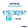 FanRoll Tales of The Valiant Metal Dice Set, Silver with Light Blue Enamel, Set of 7 view 4