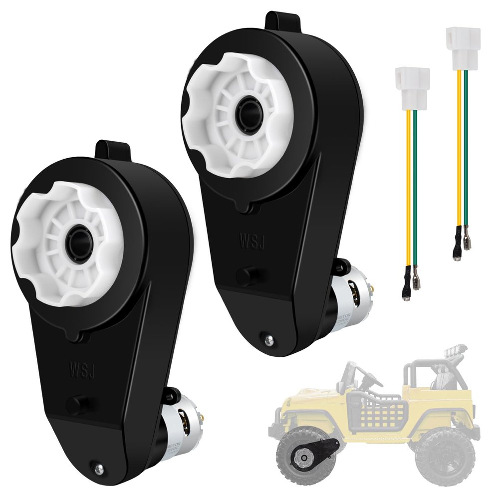 CAKULA 550 40000RPM Gearbox with 12V Motor 12 Volt Motor with Gear Box for Kids Powered Ride On Car Kid Trax Dynacraft Best Choice Products Kidzone Bumper Buddy Children Ride On Toys