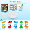 BBnote 70PCS Stack Game for Adult & Kids, 3D Tetra Board Tower Games for Family Travel Party, 2 Players Balance Stacking Toy, Team Toys Building Block view 2