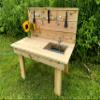 Noble Toys Mini Mud Kitchen with Functional Sink for Kids | Pretend Play Toddler Table with Running Water | Outdoor Playset Working Sink | Real Wooden Kitchens | Preschool Equipment view 4