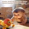 Baby Crawling Toys Set of 4 - Magnetic Swaying Ducks for infants, Tummy Time Toys with Music & Lights, 1st Birthday Gift & Christmas Gift for Boys and Girls(Yellow) view 2
