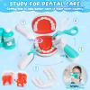 Dentist Play Set Toy for Kids, Pretend Play Medical Toy Dentist Cart, Dental Toy with Fake Teeth, Doctor Toy for Toddlers 3-5, Christmas Birthday Costume Role Play Dress Up Gift Ideas for Boys Girls view 3