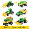 Oriate Toy Barn House with Tractor & Animal Farm, 1 64 Diecast Tractors Toys for Kids 3-5 4-6, Big Red Farm Barn Toys Playset for Kid 3-8, Holiday Birthday Gifts Boys Girls Children Toy view 2
