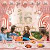 152Pcs Sweet 16th Birthday Decorations for Girls Rose Gold 16th Birthday Party Supplies with Rose Gold 16th Birthday Banner, Balloons, Tablecloth, Plates Napkins Tableware for Girls 16th Birthday view 4