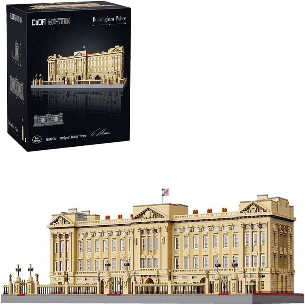 FULHOLPE Modular House Building Blocks Set, MOC Buckingham Palace Architecture Model Bricks Construction Toy European Architecture House Building Kit, Collectible Home Dcor Gift Idea - 5604 Pieces