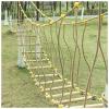 Amusement Park Suspension Bridge,Rope Ladder Bridge,Rickety Bridge, Slackline Accessories,Suitable for Outdoor Activities(Size:26.24ft(8m)) view 1