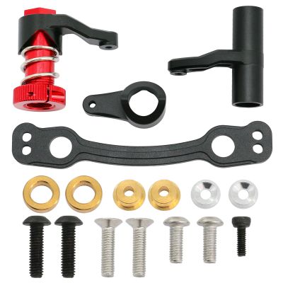 Upgraded Aluminum Steering Bell Crank & Servo Saver Set for Arrma 1/8 Kraton Outcast Talion Typhon Senton 1/7 Felony Infraction Limitless Mojave RC Car