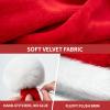 Ambandier Kids Christmas Santa Hat for Toddler Boys Girls, Children Soft Plush Classic Xmas Holiday Hat, Thicken Comfortable Velvet Santa Claus for Christmas New Year Festive Theme Party view 2