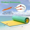12 x 6 Ft Floating Mat,Water Mat,Lily Pad Floating Mat,3-Layer High Density Tear-Resistant XPE Foam with a 11.8 Ft Bungee Tether for Water Recreation Pool, Lake, Beach, Ocean (126 Ft) view 2