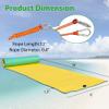 18 x 6 Ft Floating Mat,Water Mat,Lily Pad Floating Mat,3-Layer High Density Tear-Resistant XPE Foam with a 18 Ft Bungee Tether for Water Recreation Pool, Lake, Beach, Ocean (186 Ft) view 2