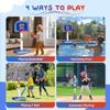 4 in 1 Toddler Basketball Hoop & T Ball Set,Adjustable Height Poolside Basketball Hoop for Indoor Outdoor,Inground Pool Toys Game for Kids and Adults view 2