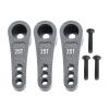 3PCS Aluminum 25T Servo Horn Steering Arm for Arrma 1/8 Kraton Typhon Outcast Talion 1/7 Limitless Mojave Felony Infraction Senton Upgrade Parts(Black) view 1