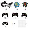 12 Pcs Video Game Cake Toppers Game Controller Cupcake Toppers Video Games Cake Decorations Picks for Kids Boys Men Happy Birthday Party Supplies view 3