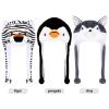 Cotwinter 3 Pcs Cute Plush Animal Hat Soft Warm Hat with Ear Flap for Winter Plush Cap for Ski Winter(Penguin, Wolf, Tiger) view 4