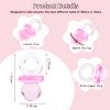 36 Acrylic Pacifiers for Baby Shower Game Girl, 1.75 Inch Cute Baby Shower Pacifiers, Pink Pacifiers for Baby Shower Decoration DIY, Gender Reveal Party Table Scatter, Baby Shower Favors (Pink) view 2