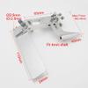 RC Boat 4mm Flexible Drive Shaft Strut 110mm Dual Water Pick Up Rudder Assembly Kits for RC Boat Speed Catamaran CAT view 2