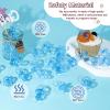 36 Acrylic Pacifiers for Baby Shower Game Boy, 1.75 Inch Cute Baby Shower Pacifiers, Blue Pacifiers for Baby Shower Decoration DIY, Gender Reveal Party Table Scatter, Baby Shower Favors (Blue) view 4