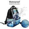 oooJHooo Baby Diaper Bag Backpack,Ocean Whale Baby Bag for Boys & Girls, Multi function Waterproof Travel Essentials Baby Organizer Bag with Stroller Straps,Diaper Backpack for Mom/Dad,A348 view 2