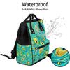oooJHooo Baby Diaper Bag Backpack,Peacock Feather Baby Bag for Boys & Girls, Multi function Waterproof Travel Essentials Baby Organizer Bag with Stroller Straps,Diaper Backpack for Mom/Dad,A53 view 2