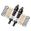 XinGeeek RC Shocks Absorber Damper,Aluminum Adjustable Assembled RC Spring Damper for Arrma 1/18 4wd Granite Grom for Mega 380 Brushed 4x4 for Monster (Black) view 1