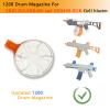 Updated 1200 Water Beads Round Drum Magazine Accessories Compatible with Splatter Ball Gun SRB1200 400 400-SUB Drum Mag (Yellow) view 3