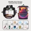 Baby Diaper Bag Backpack,Abstract Solar Eclipse Baby Bag for Boys & Girls, Multi function Waterproof Travel Essentials Baby Organizer Bag with Stroller Straps,Diaper Backpack for Mom/Dad,A292 view 3