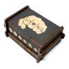 Dice Box - BLACK - 6x4x3 Also holds jewelry and great for desks and desk top items (Monk) view 1