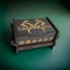 Dice Box - BLACK - 6x4x3 Also holds jewelry and great for desks and desk top items (Barbarian) view 3
