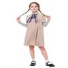 Stciqok Girls Halloween Dress 2 Pieces Horror Doll Cosplay Costumes Kids Party Dress Carnival Outfit Beige,XX-Large view 3