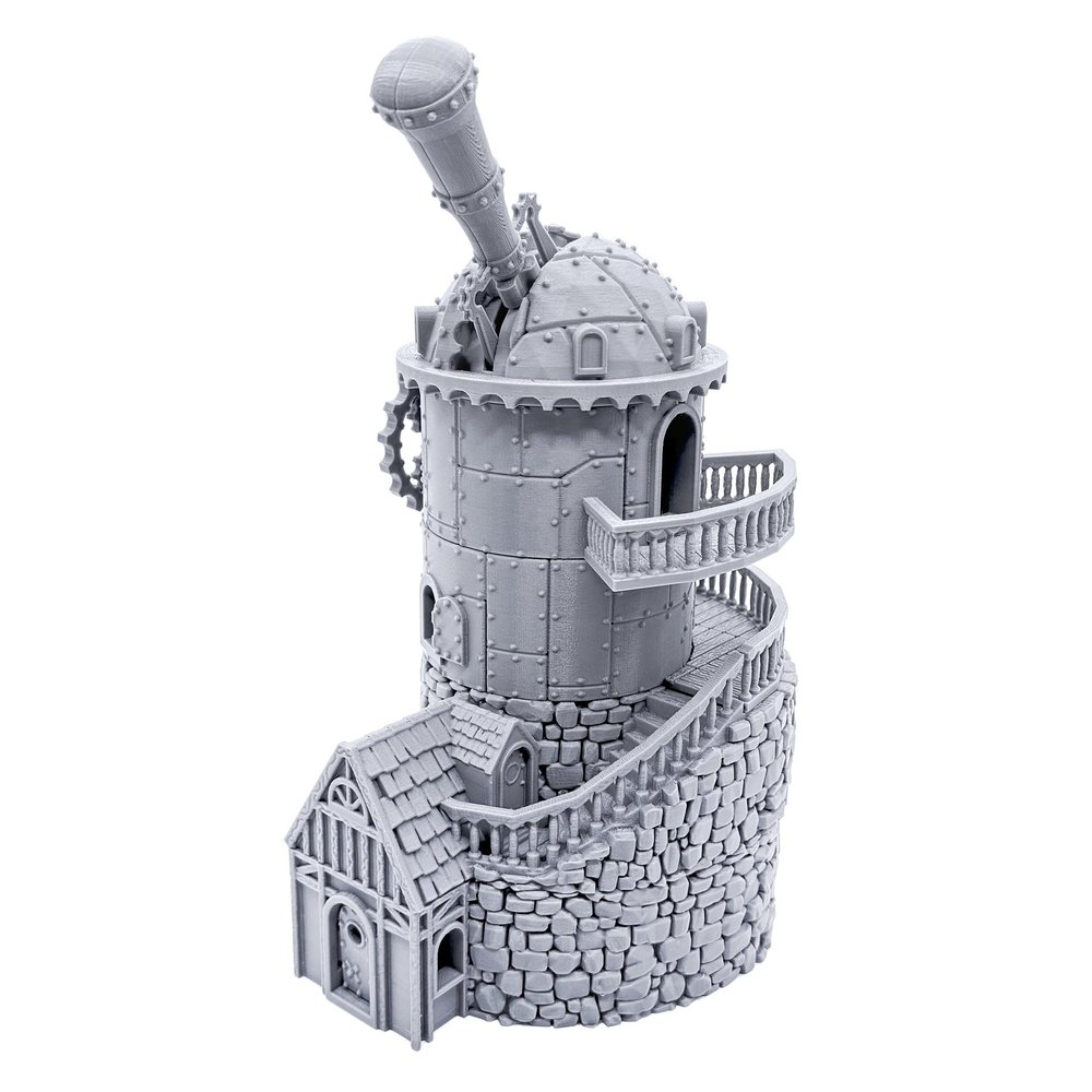 Observatory by Printable Scenery, 3D Printed Tabletop RPG Scenery and Wargame Terrain 28mm Miniatures