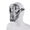 Aiffort 1Pcs Halloween Sheep Head Mask Halloween Sheep Skull Cosplay Mask Goat Skull Mask For Cosplay Masquerade Carnival Party Costume PropsBlack view 2