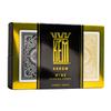 KEM Arrow Black and Gold Plastic Playing Cards - Jumbo Index, Poker Size, Premium Casino Grade - 2 Decks view 2