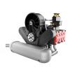 YILQ FS-B400 Metal Engine Model That Works, 14cc Flat-Four Horizontal Opposed Four-Cylinder Four-Stroke H4 Engine Model, DIY Assembly Engine Toys for Teens Adults (Finished Version) view 1