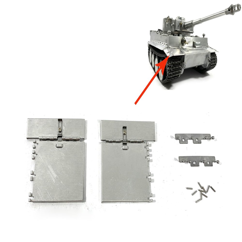Mato Metal Front Mud Flaps for 1/16 1:16 RC Tiger 1 Tank