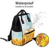 Baby Diaper Bag Backpack,Summer Sunshine Sunflower Baby Bag for Boys & Girls, Multi Function Waterproof Travel Essentials Baby Organizer Bag with Stroller Straps,Diaper Backpack for Mom/Dad,B824 view 2