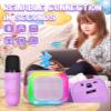Karaoke Machine for Kids Microphone Wireless Toys Gifts for Teen Girls Age 5-7 Birthday for Kids 4 5 7 9 6 8 10 Year Old Ideas (Purple) view 2