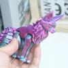 3D Printed Nine Tailed Fox Model,Articulated Fly Fox Models,Flexible Joint Animal Model Figurines, Surprise Fantasy Gifts view 3