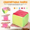 DIYEAH Pocket Dice, 2pcs DIY Education Playing Game Dice Plush Cube Alphabet Card DIY Photo Soft Early Education Learning Cubes Stacking Blocks Toys 10cm view 3