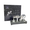 Enhanced Stirling Engine Featuring a Mirror-Polished Finish, Integrated Voltmeter, and USB Port view 2