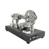 Enhanced Stirling Engine Featuring a Mirror-Polished Finish, Integrated Voltmeter, and USB Port view 3