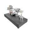 Enhanced Stirling Engine Featuring a Mirror-Polished Finish, Integrated Voltmeter, and USB Port view 4