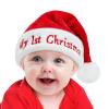 RJVW Baby Santa Hat: Christmas Hat for Infant, Baby Xmas Holiday Classic Santa Claus for Christmas New Year Party view 1
