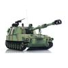 wheelfun 1/16 Tongde RC Tank M109A2 Self-propelled RTR Infantry Fighting Infrared Battle Smoke Unit Light Sound(Pro-Edition-Camouflage Green) BB Shooting Airsoft Tank That Shoot view 3