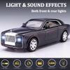Metal Toy Cars of Sweptail, 1:24 Scale Rolls-Royce Model Diecast Cars with Door/Sound/Light/Pull Back, Collectible Car Toy Gift for Christmas Birthday view 3