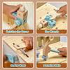 Kids Tool Set,Wooden Tools Bench with Apron Toddler Toy Workbench with Realistic Tools Electric Drill STEM Construction Toy Gifts for Age 3-9 Boys Girls view 4