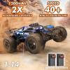 Womaqu Rc Cars 1:14 All Terrain RC Car for Adults & Boys, 4WD Off-Road RC Truck High Speed Fast 40+ KPH, 4X4 Waterproof Remote Control Car with 2 Rechargeable 1300 mAh Batteries view 2