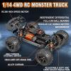 Womaqu Rc Cars 1:14 All Terrain RC Car for Adults & Boys, 4WD Off-Road RC Truck High Speed Fast 40+ KPH, 4X4 Waterproof Remote Control Car with 2 Rechargeable 1300 mAh Batteries view 4
